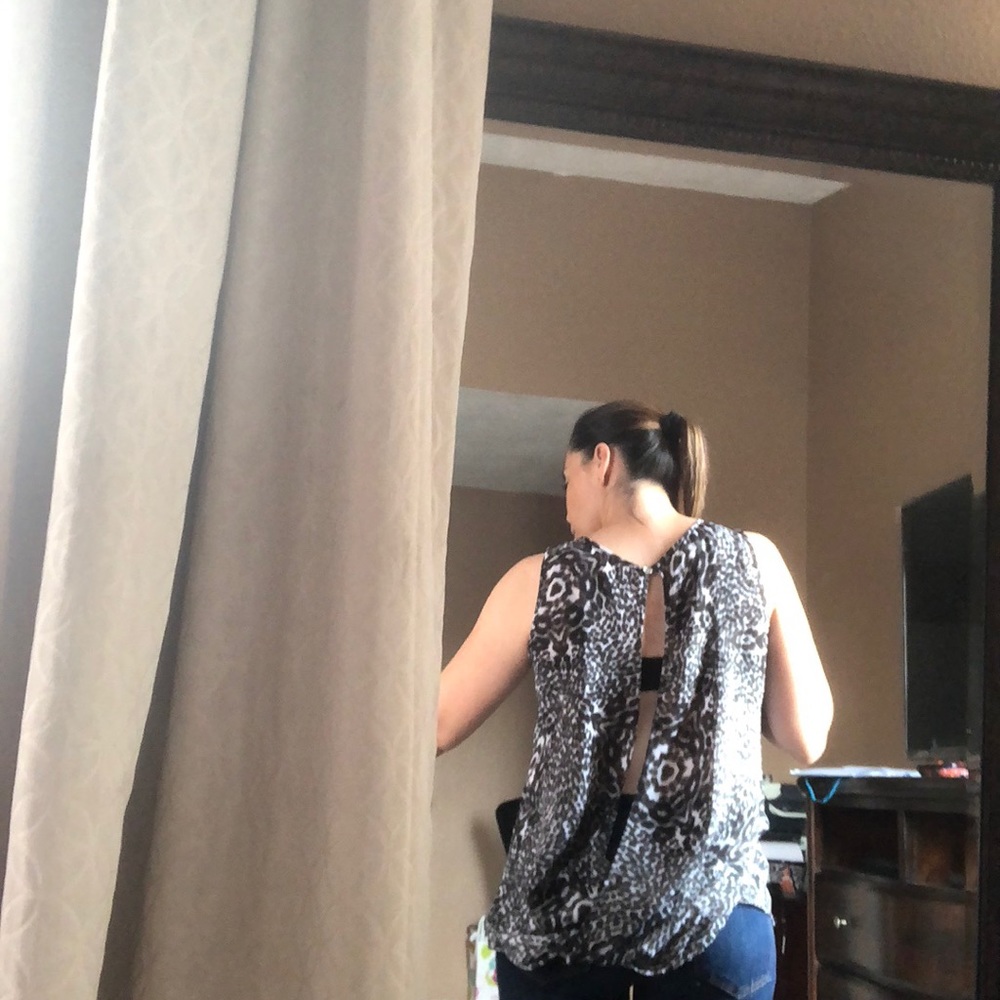 Michel Kors leopard print blouse.